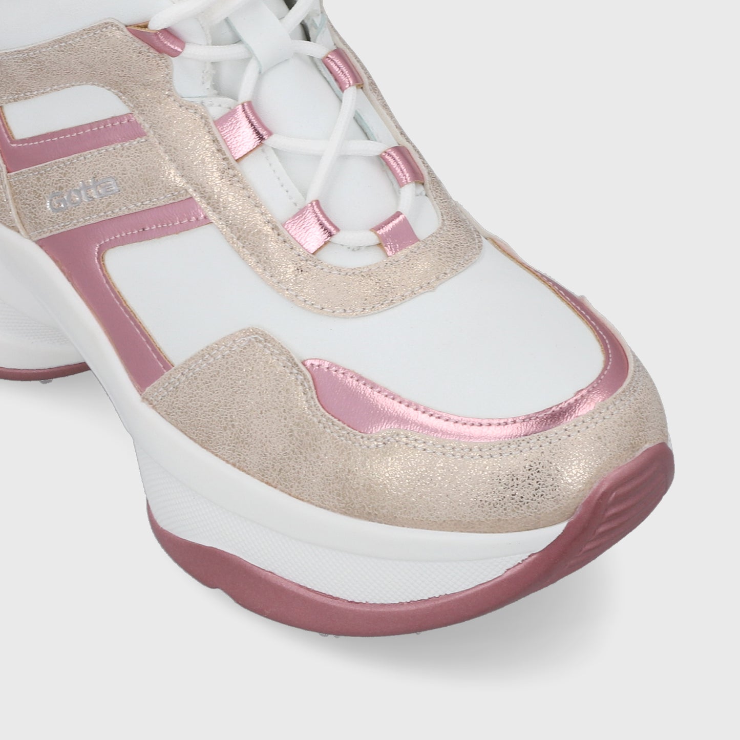 Zapatilla Plataforma Rosada Mujer 13162