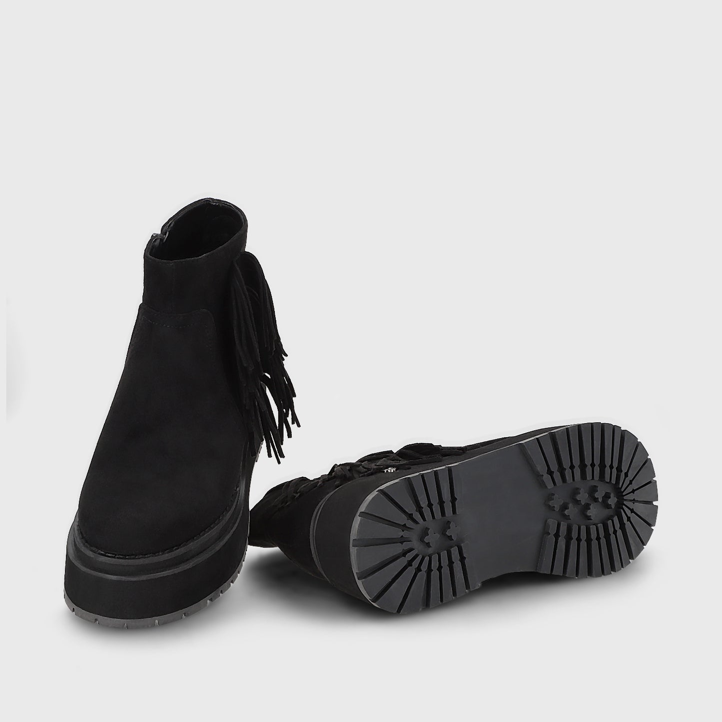 Botin Plataforma Negro Mujer 1509A