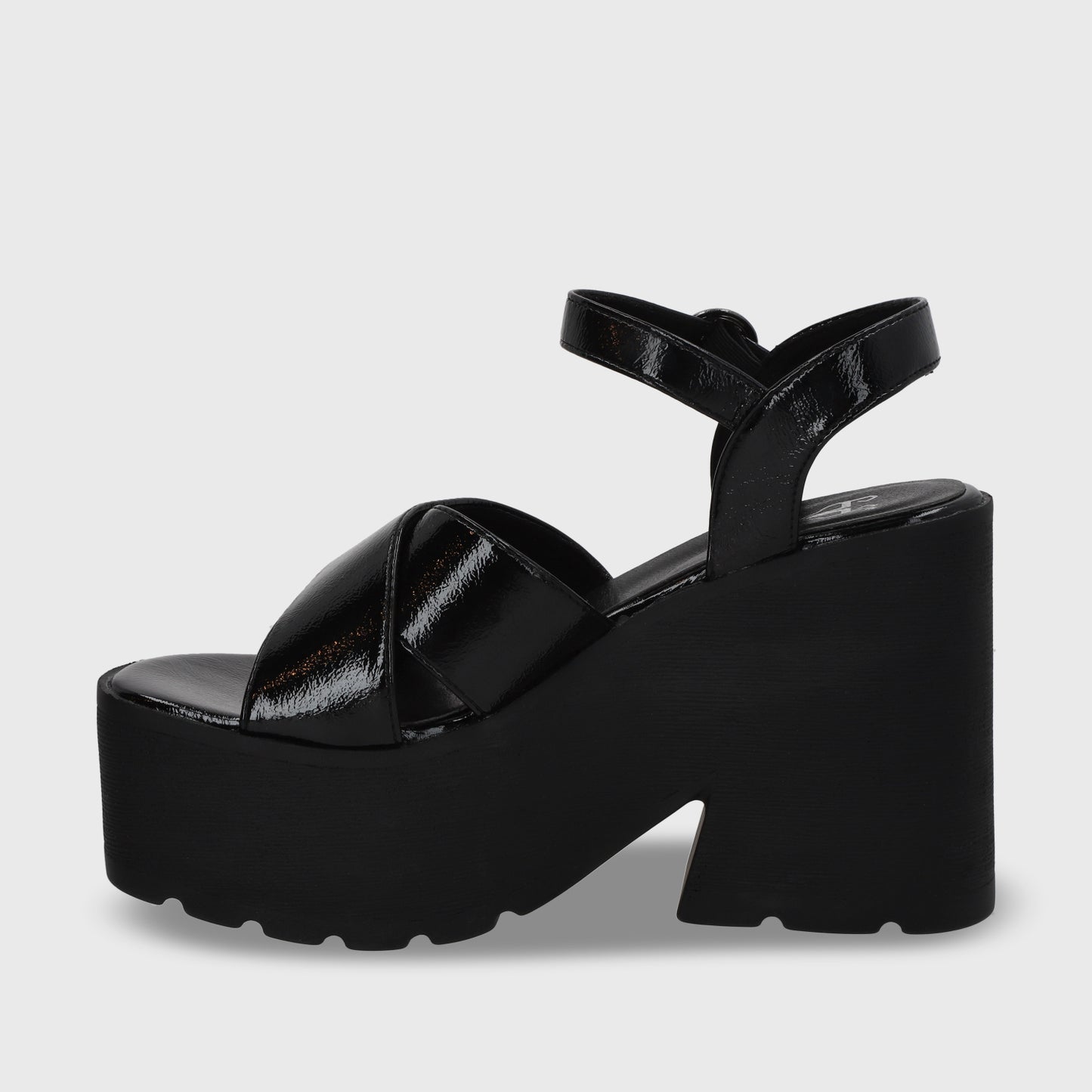 Sandalia Negra Mujer 15692