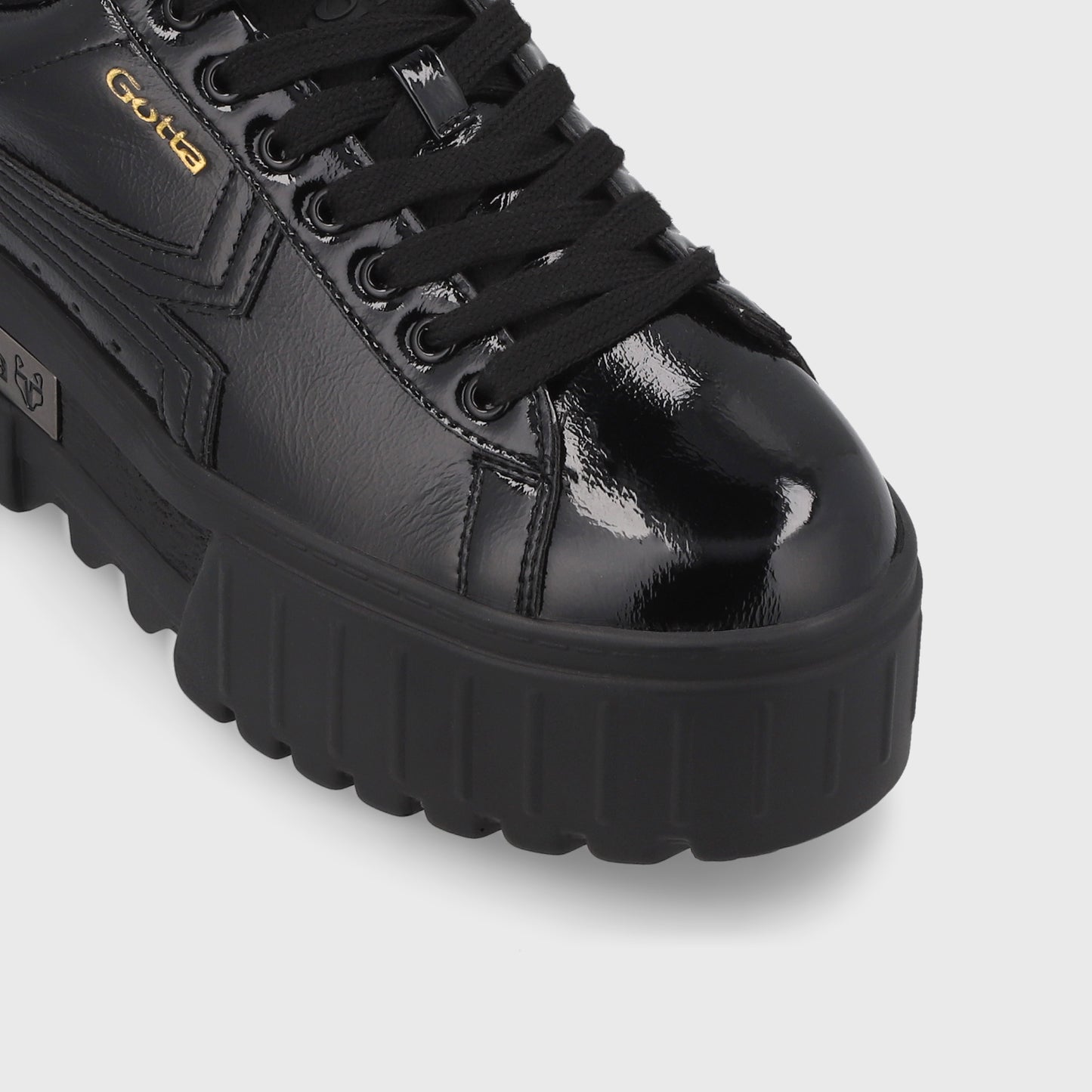 Zapatilla Plataforma Negra Mujer 23243