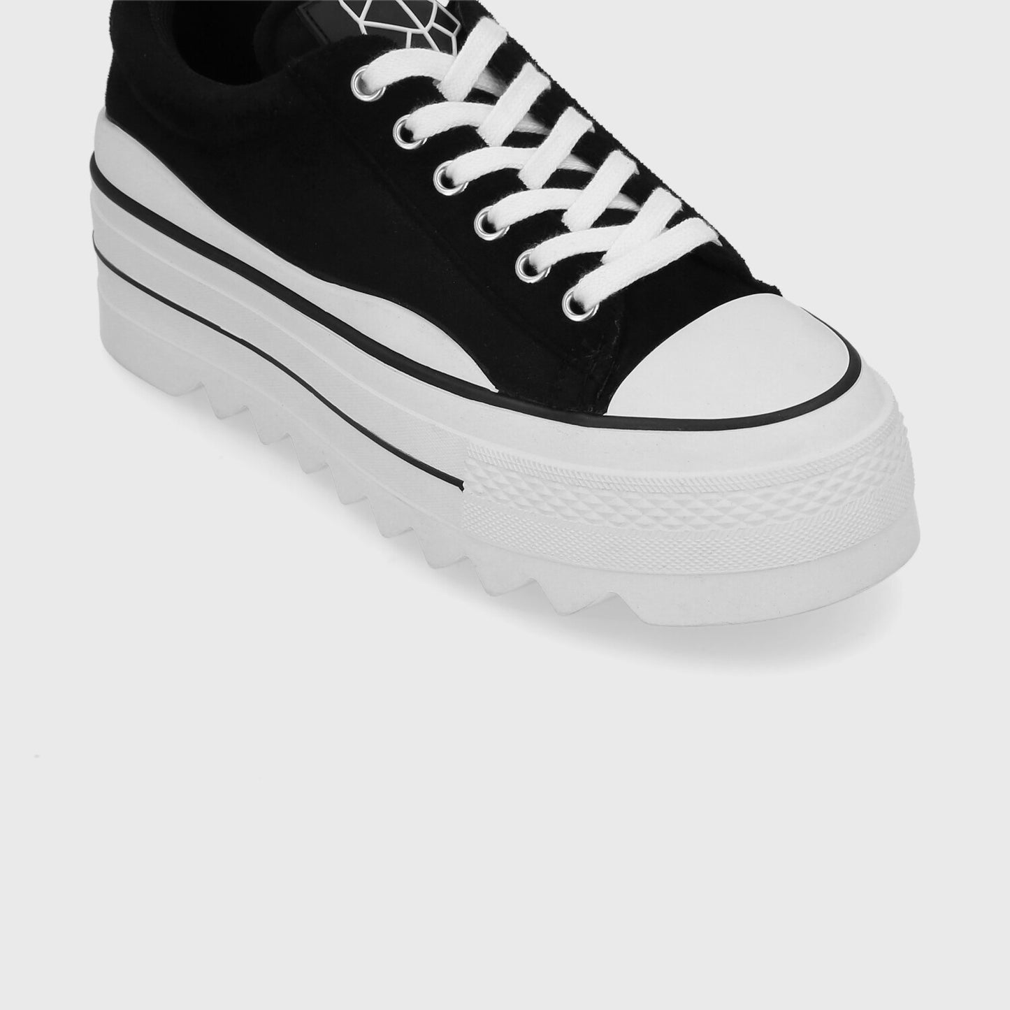 Zapatilla Plataforma Negra Mujer 33740