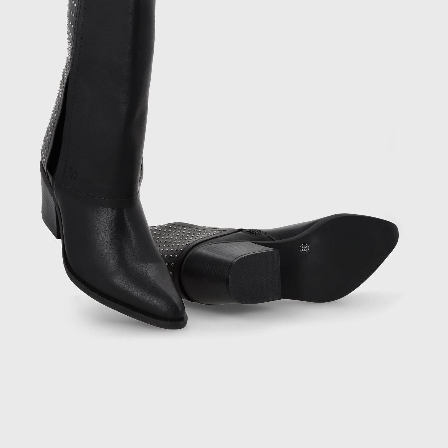 Bota Taco Negra Mujer 33769