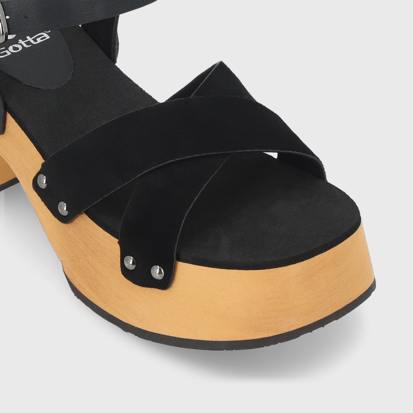 Sandalia Negra Mujer 35263