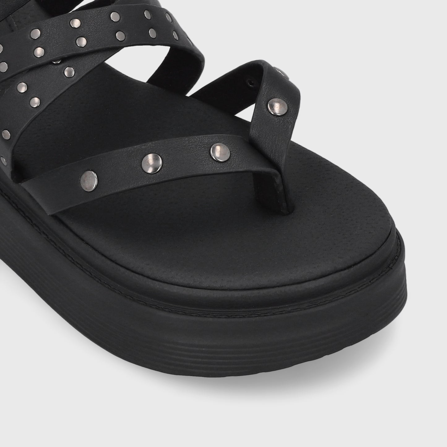 Sandalia Negra Mujer 43013