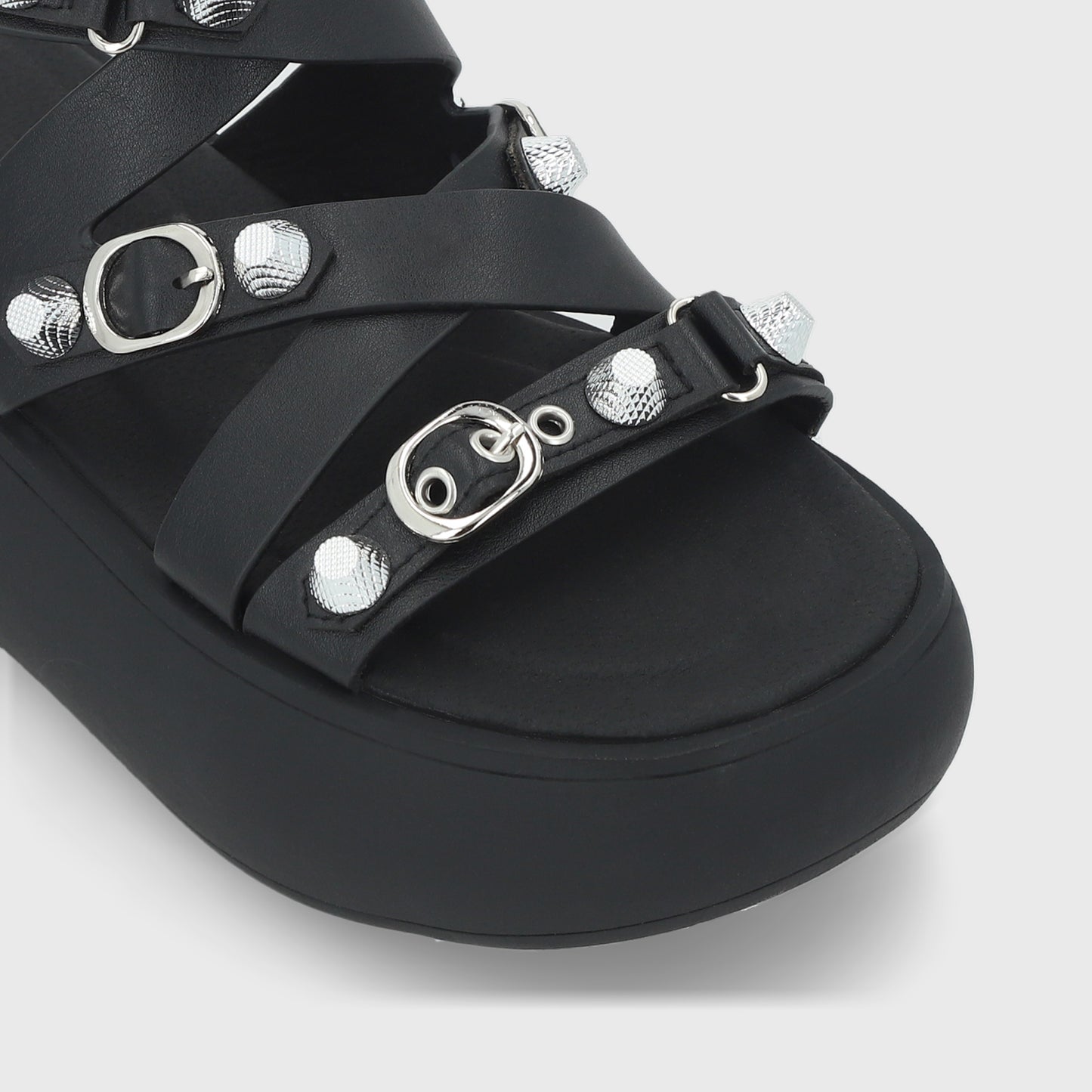 Sandalia Negra Mujer 43032