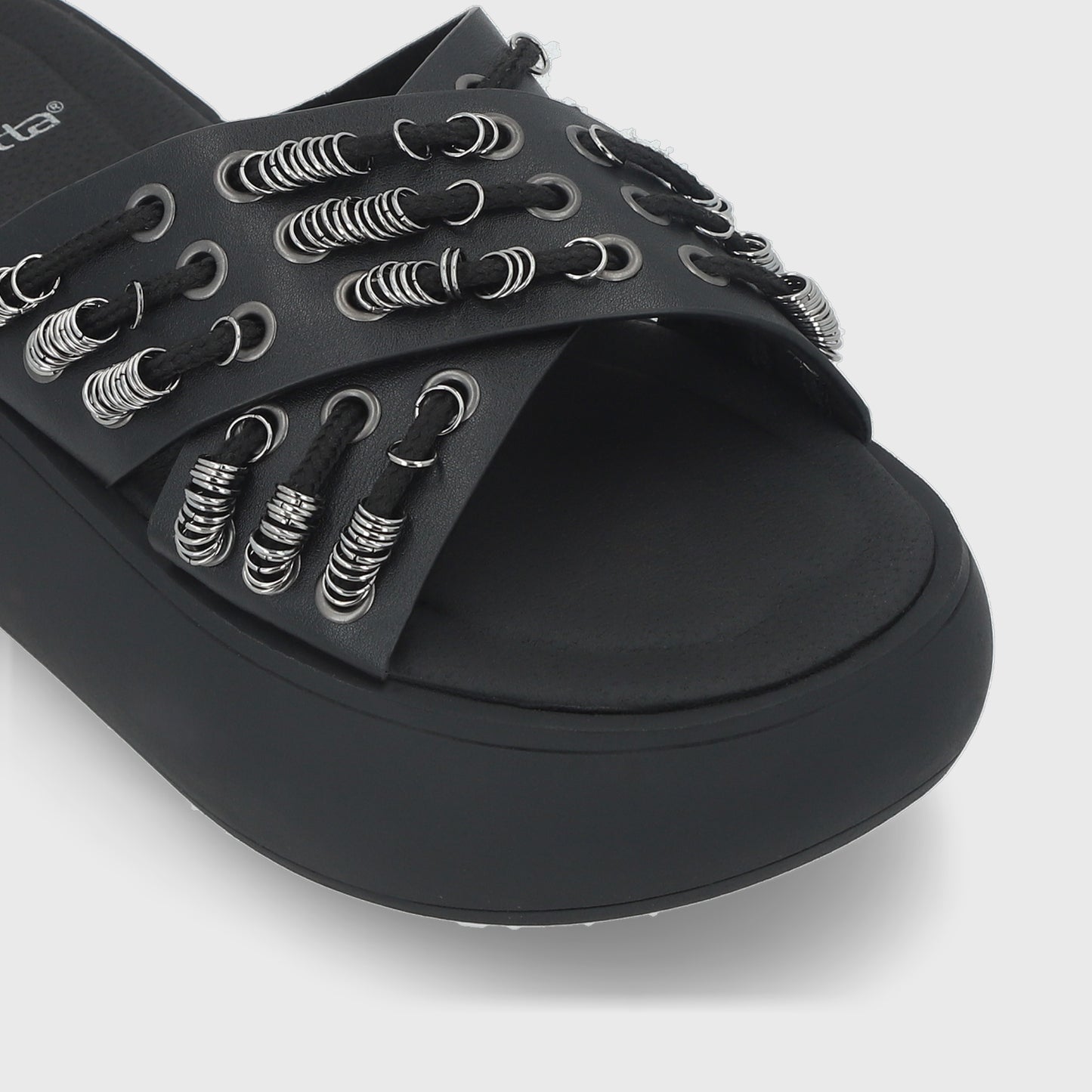 Sandalia Negra Mujer 43033