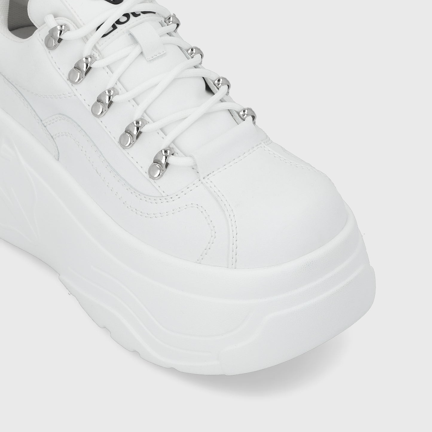 Zapatilla Plataforma Blanca Mujer 43061