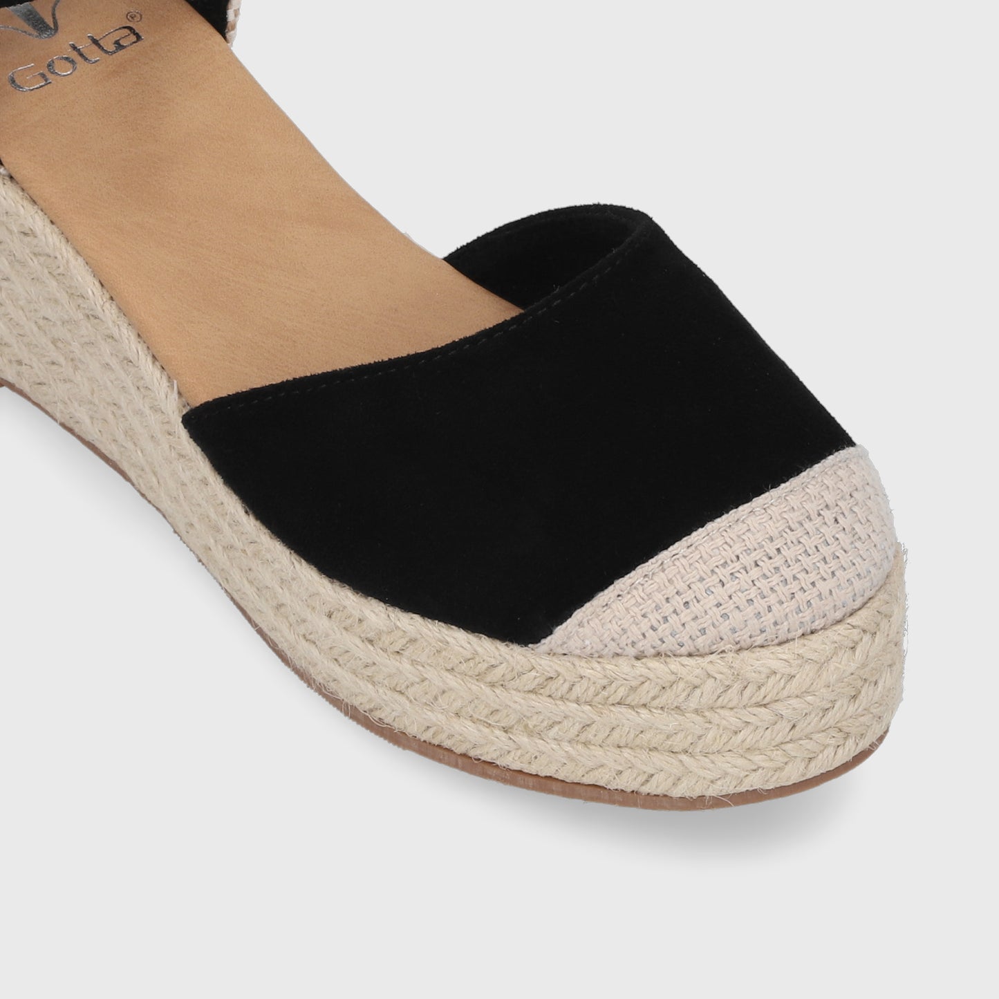 Sandalia Yute Negra Mujer 45711