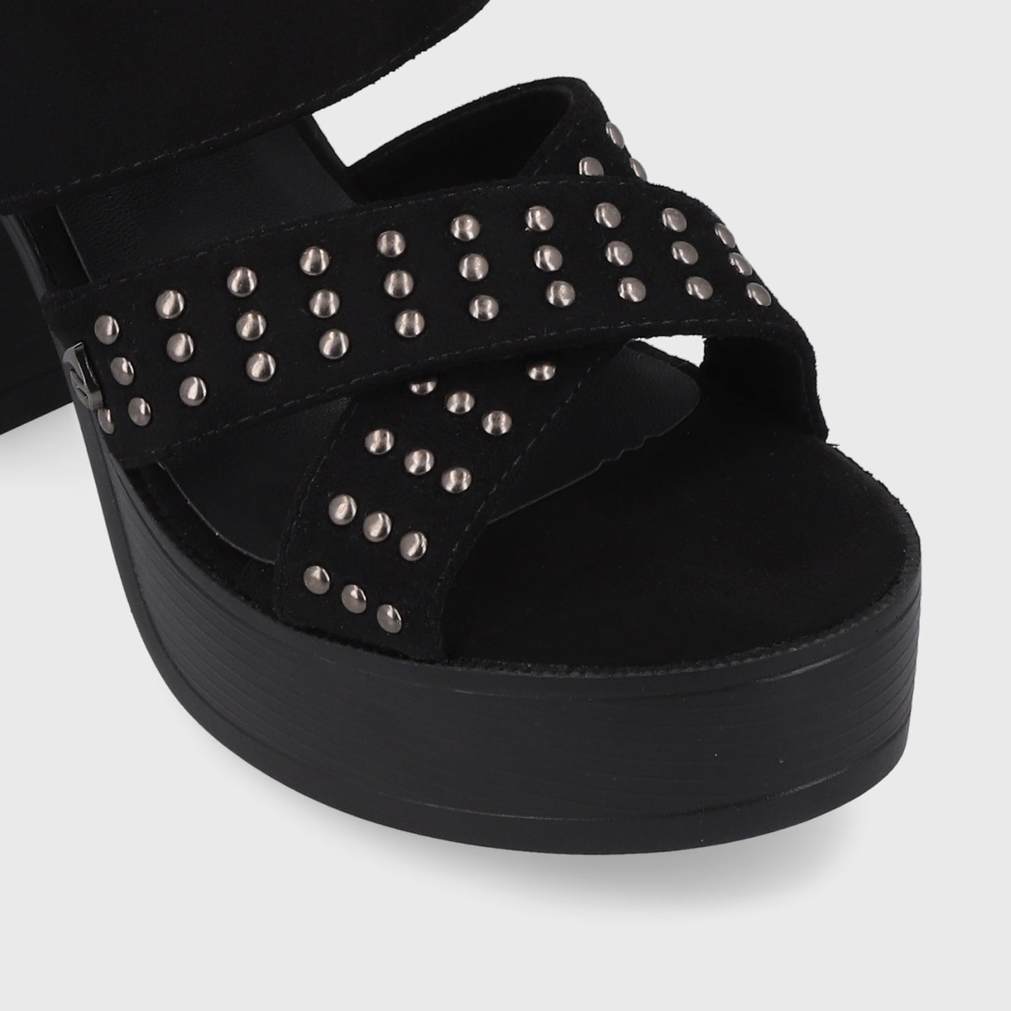 Sandalia Negra Mujer 45964