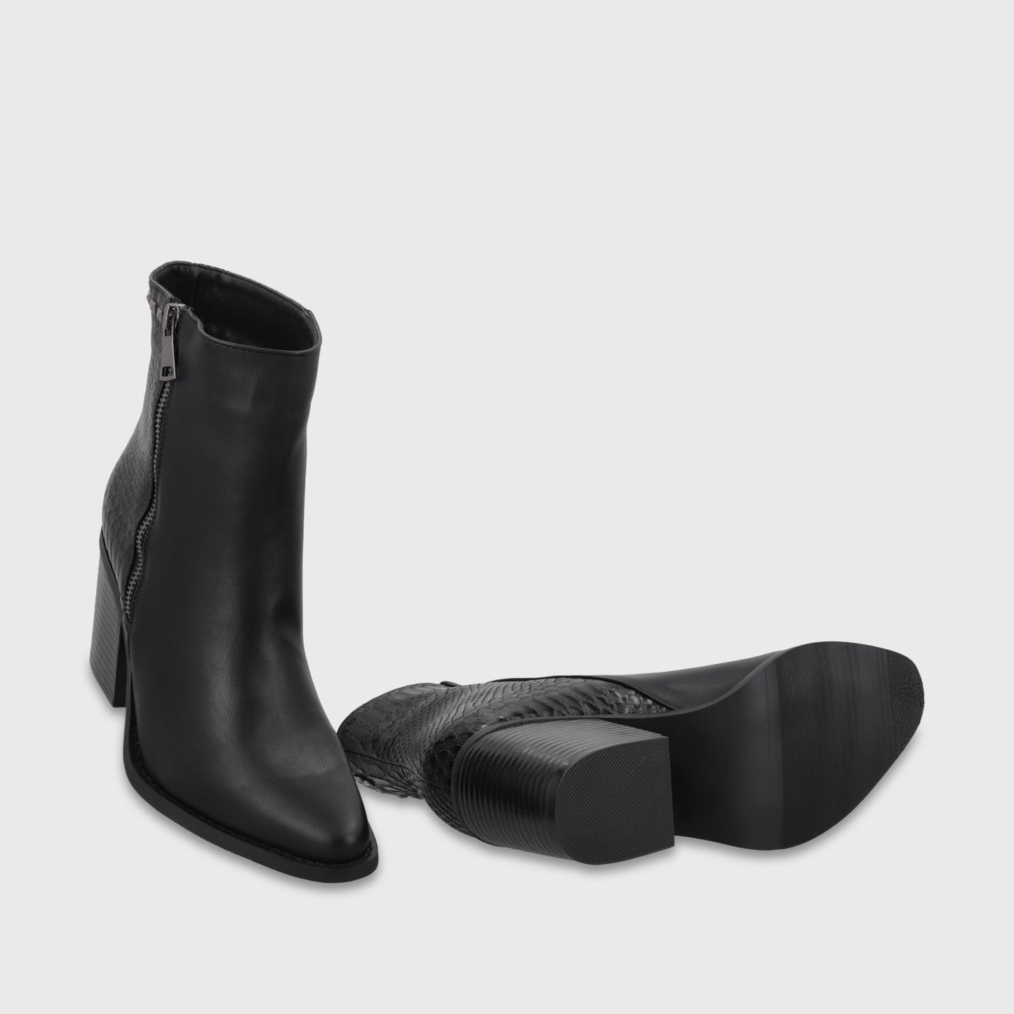 Botín Taco Negro Mujer 53785