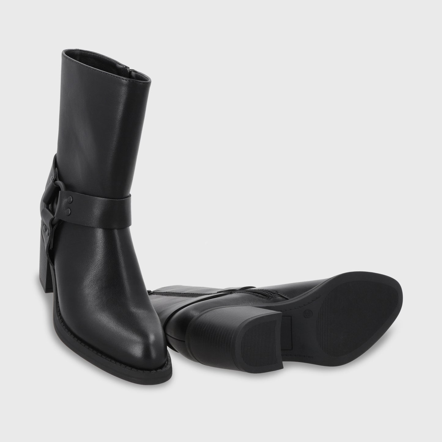 Botin Taco Negro Mujer 56030