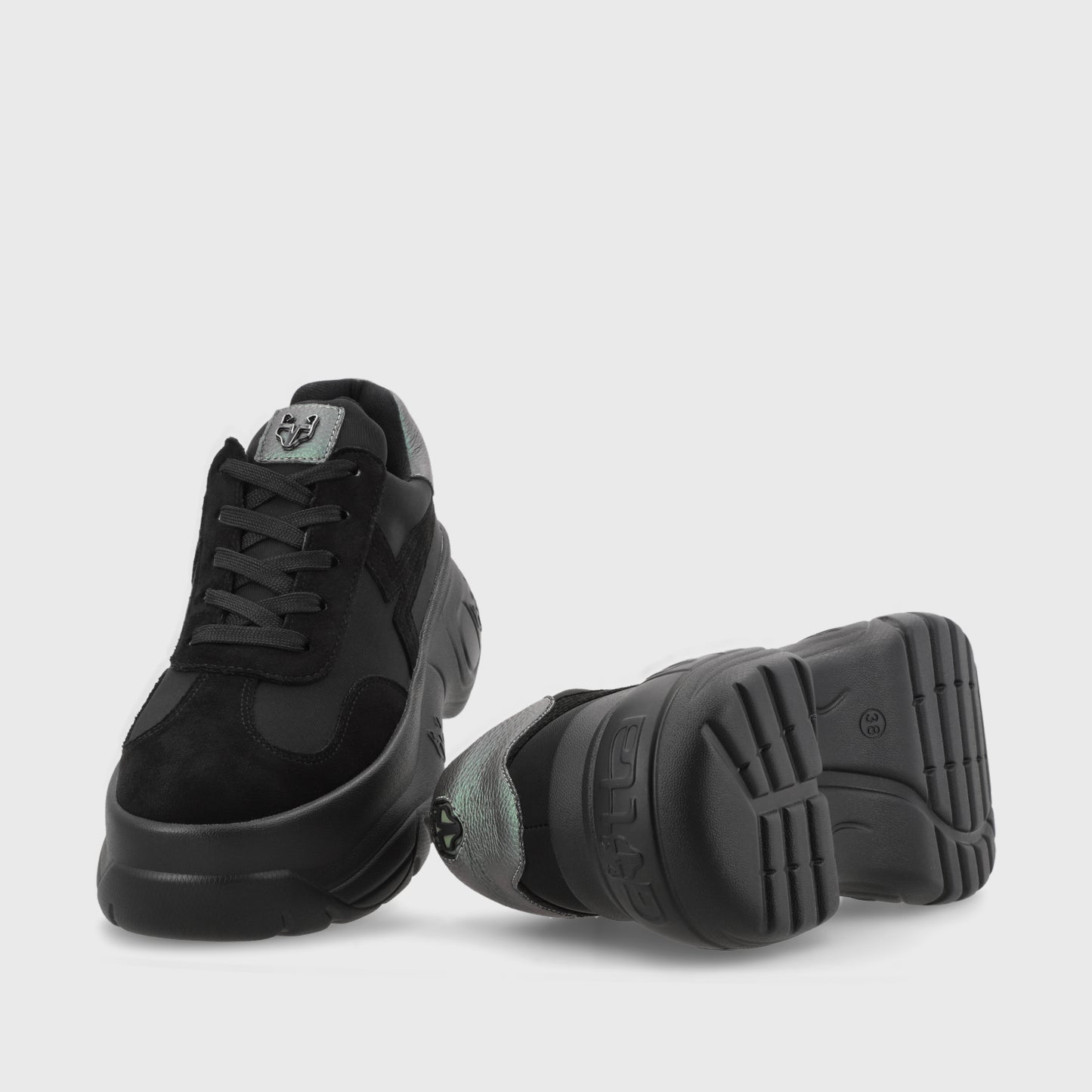 Zapatilla Negra Mujer 97243