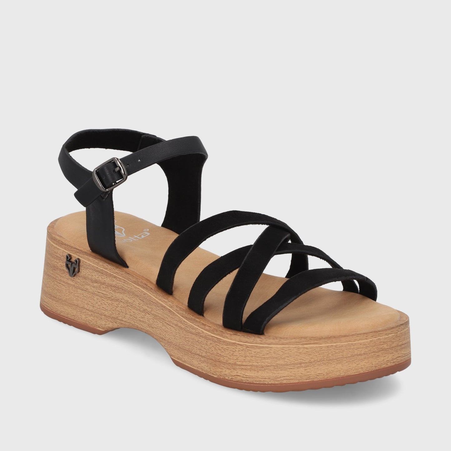 Sandalia Negra Mujer 45892 - Gotta Perú