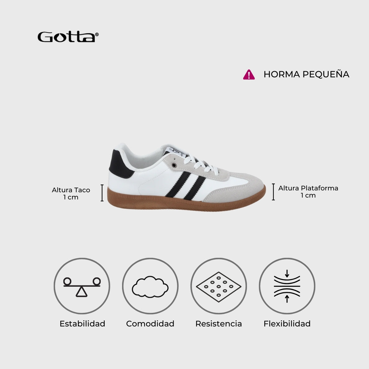 Zapatillas Blanco Mujer 48061 - Gotta Perú