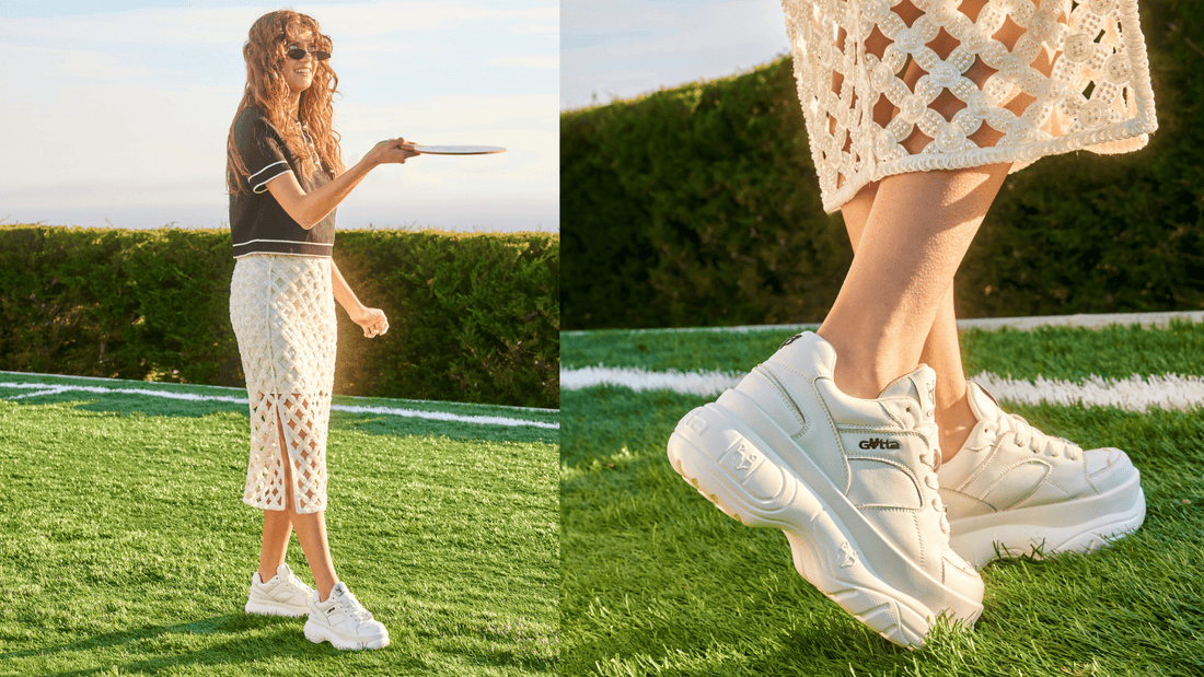 ¿Cómo usar zapatillas blancas en un look de oficina? - Gotta Perú