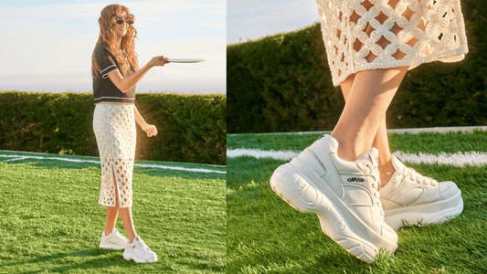 ¿Cómo usar zapatillas blancas en un look de oficina? - Gotta Perú