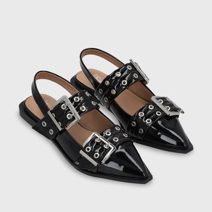 Ballerina Plana Negra Mujer 55240 - Gotta Perú