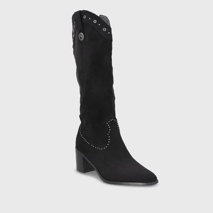 Bota Taco Negra Mujer 55301 - Gotta Perú