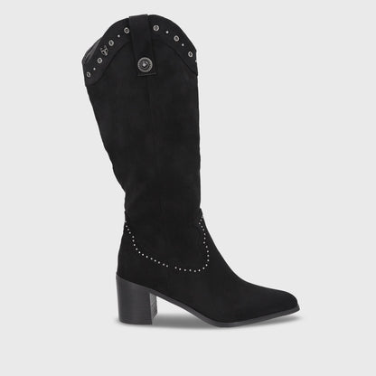 Bota Taco Negra Mujer 55301 - Gotta Perú