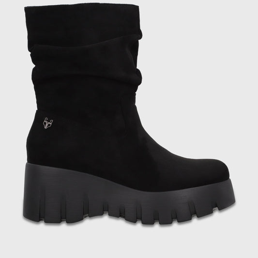 Botin Plataforma Negro Mujer 65890