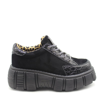 Zapatilla Negra Mujer 13152