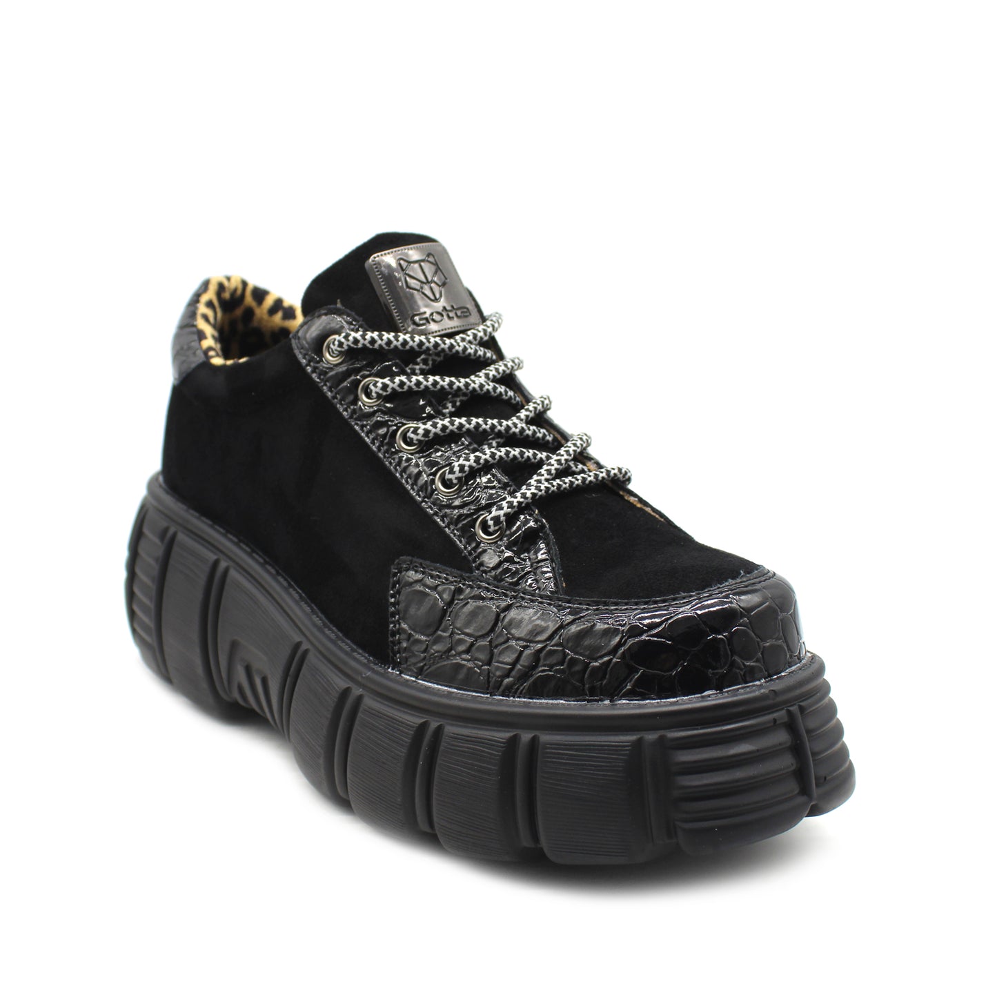 Zapatilla Negra Mujer 13152