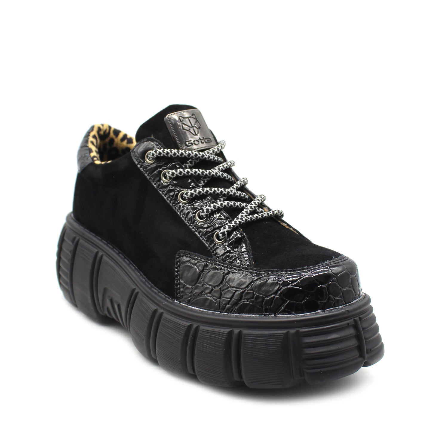 Zapatilla Negra Mujer 13152