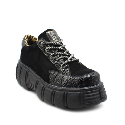 Zapatilla Negra Mujer 13152