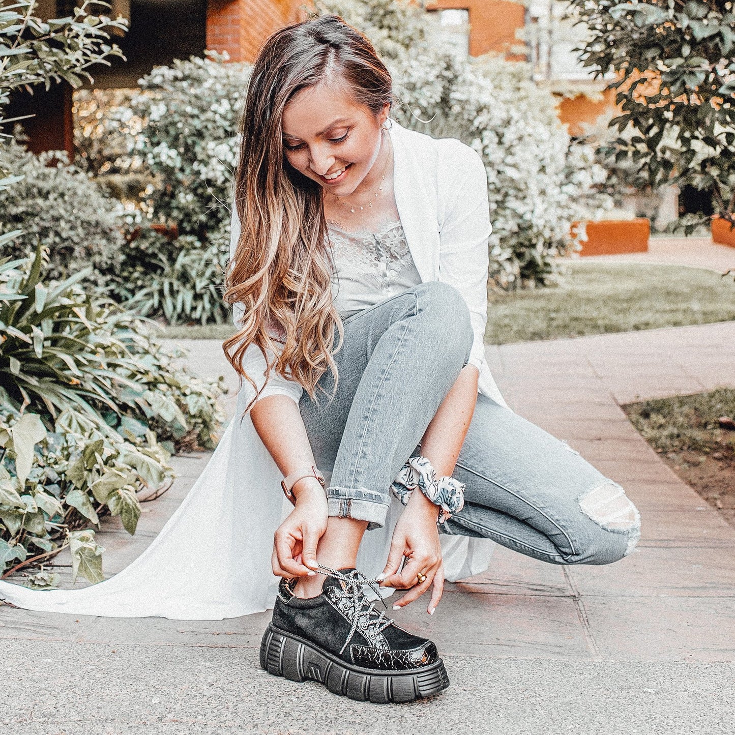 Zapatilla Negra Mujer 13152