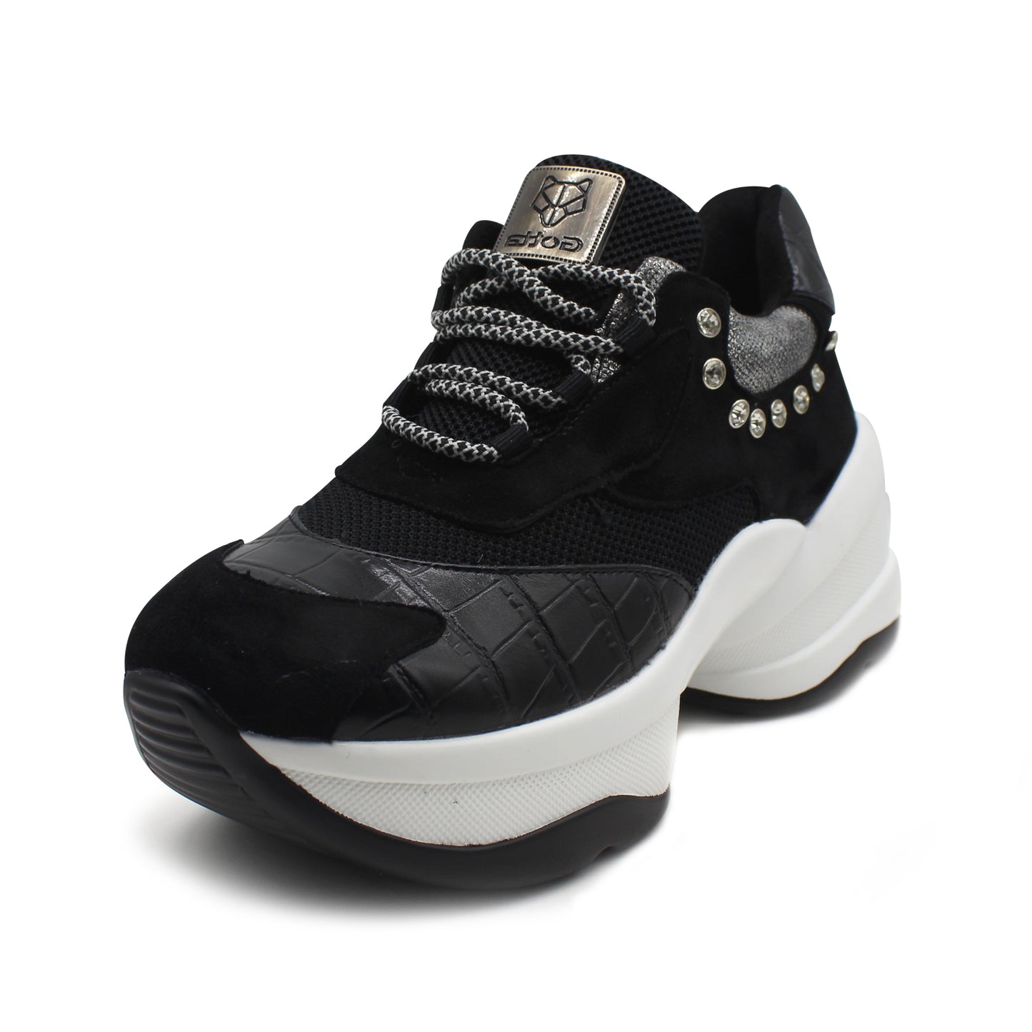 Zapatilla Negra Mujer 13161