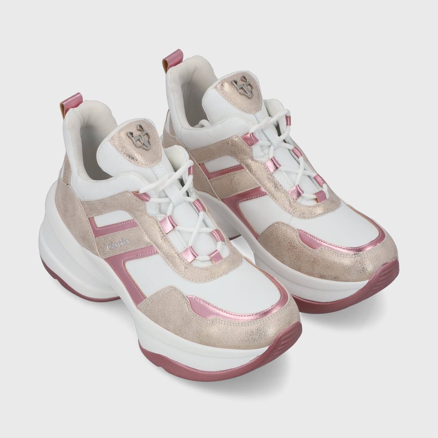 Zapatilla Plataforma Rosada  Mujer 13162