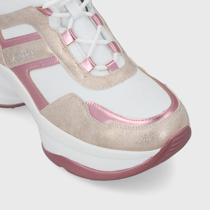 Zapatilla Plataforma Rosada  Mujer 13162