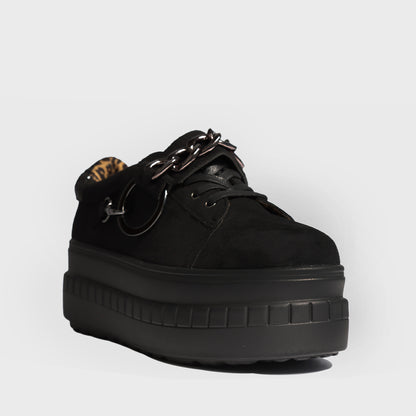 Zapatilla Negra Mujer 13266