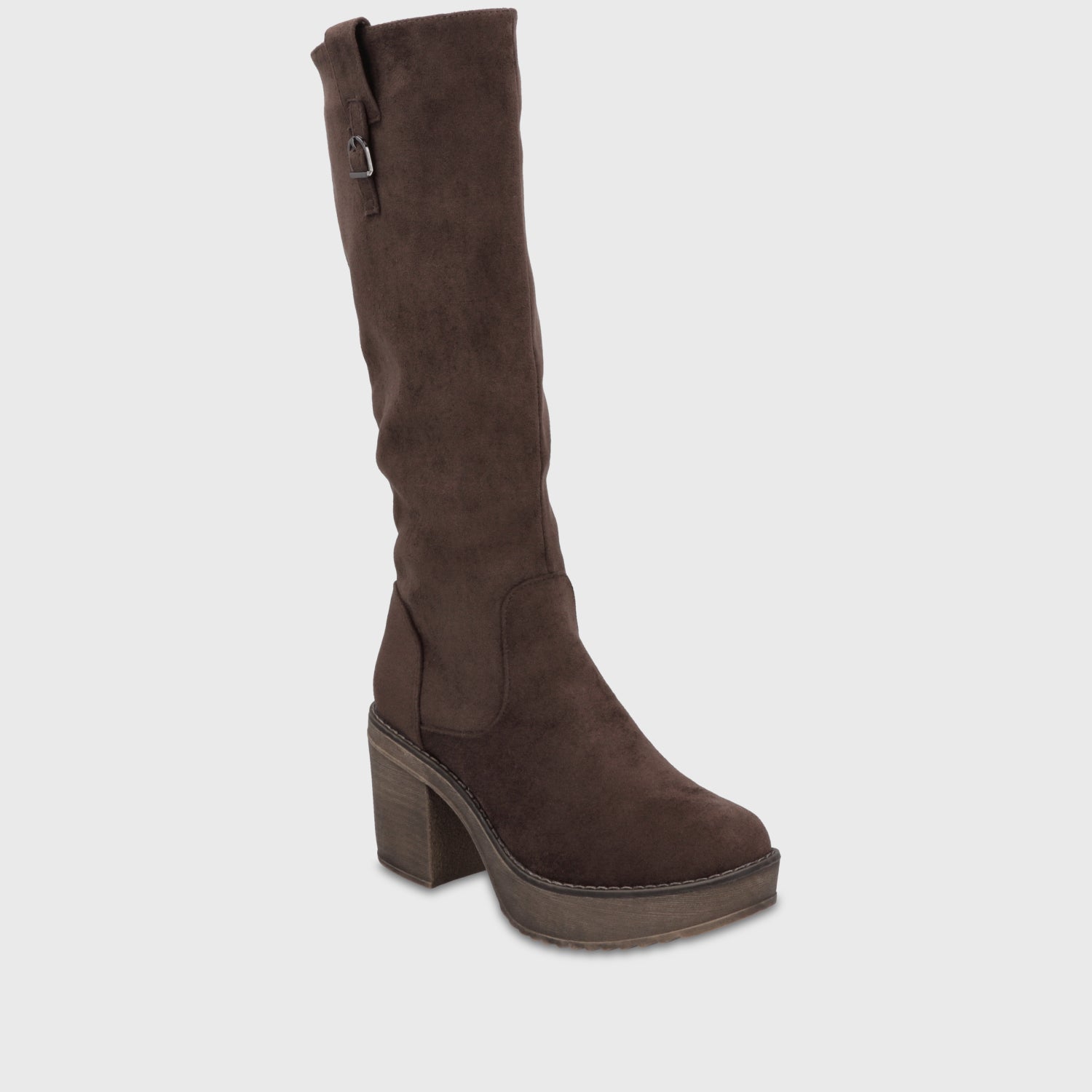 Bota Plataforma Café Mujer 13501