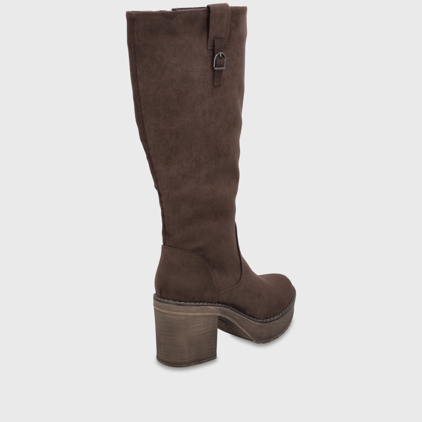 Bota Plataforma Café Mujer 13501