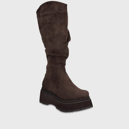 Bota Plataforma Café Mujer 15092