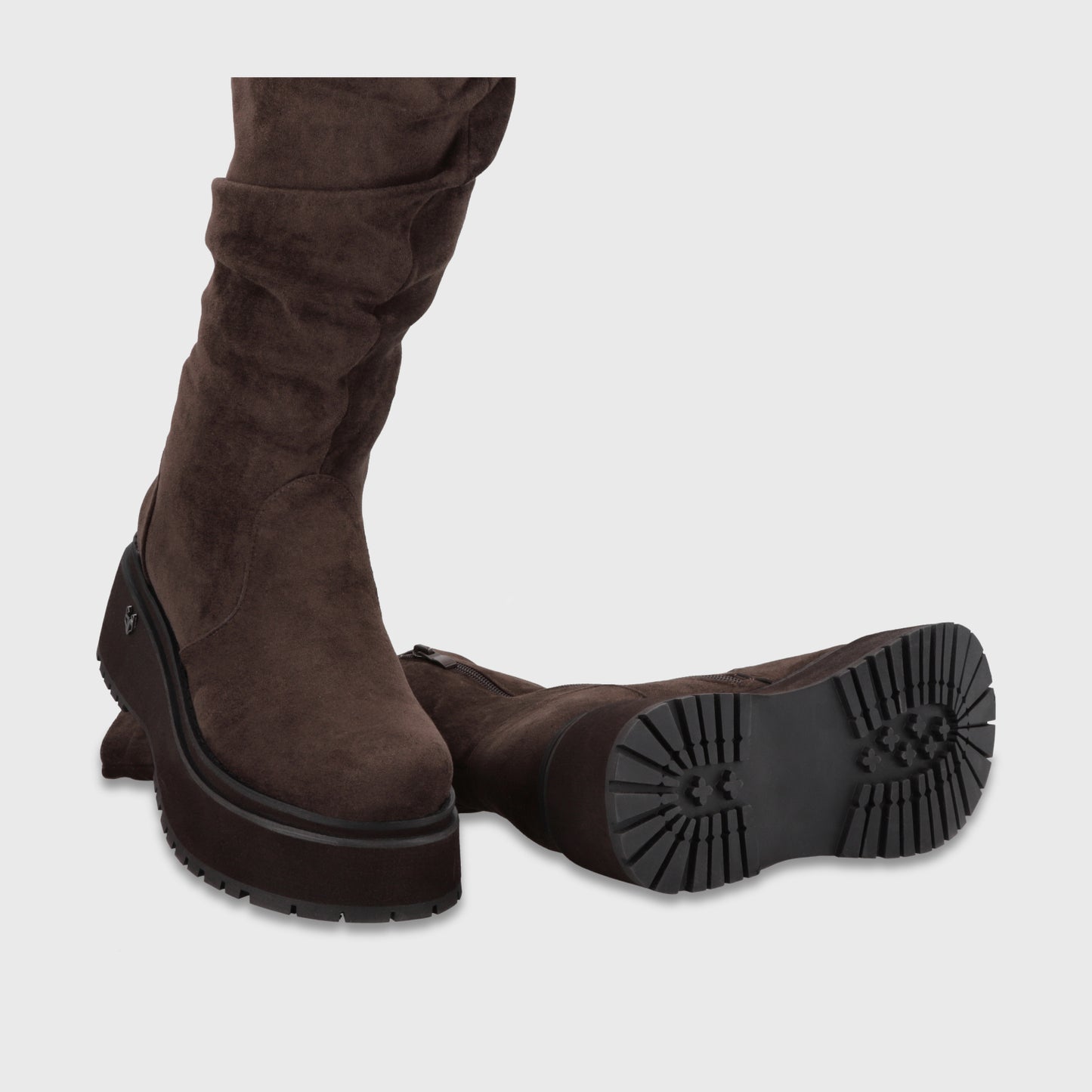 Bota Plataforma Café Mujer 15092