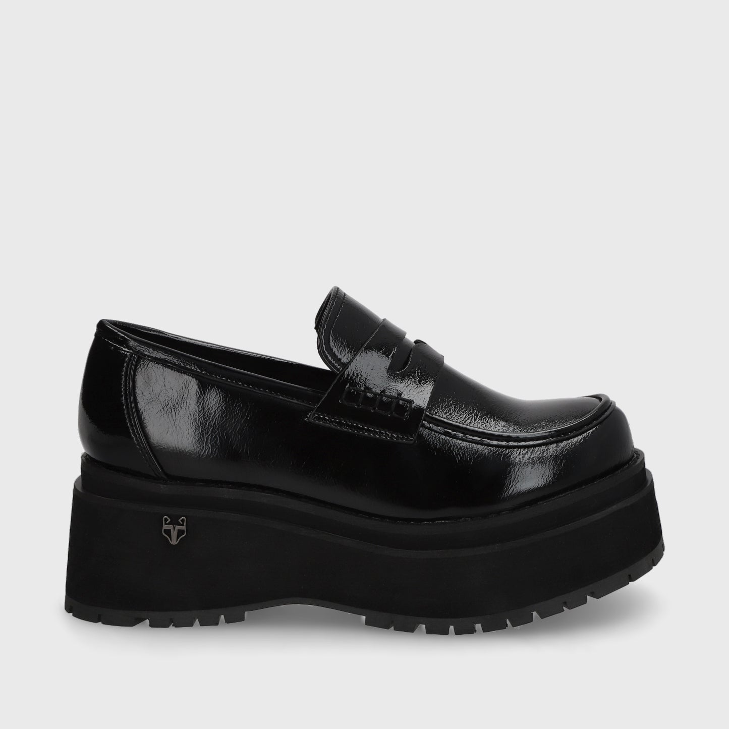 Zapato Plataforma Negro Mujer 15098