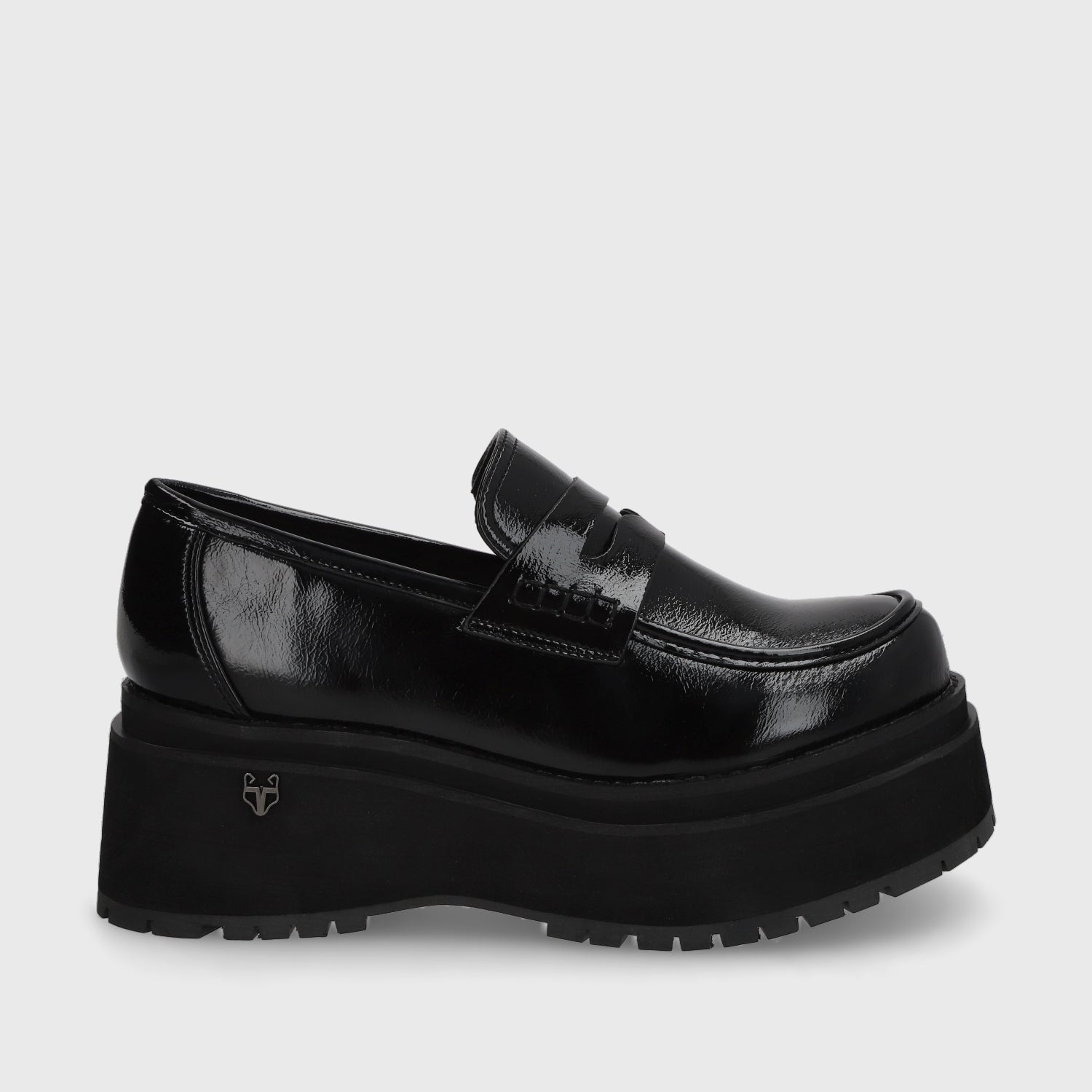 Zapato Plataforma Negro Mujer 15098