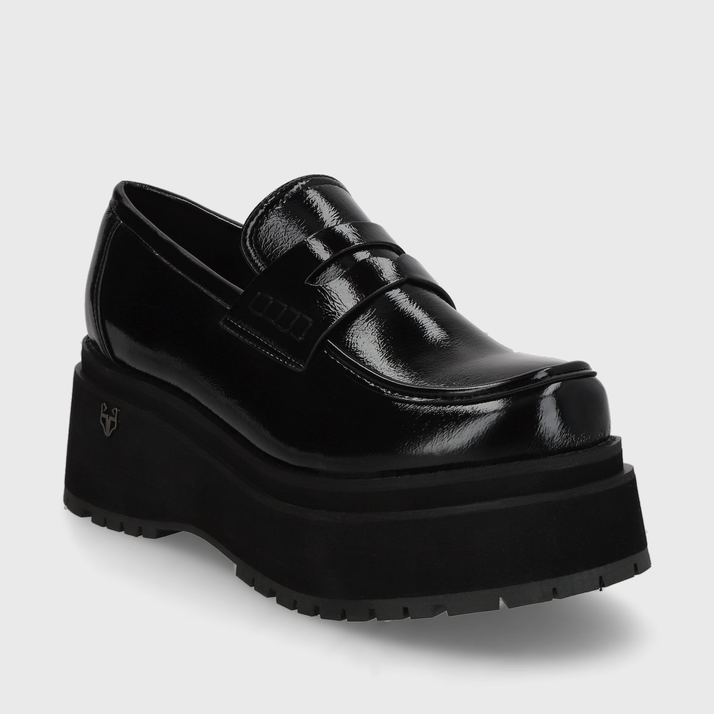 Zapato Plataforma Negro Mujer 15098