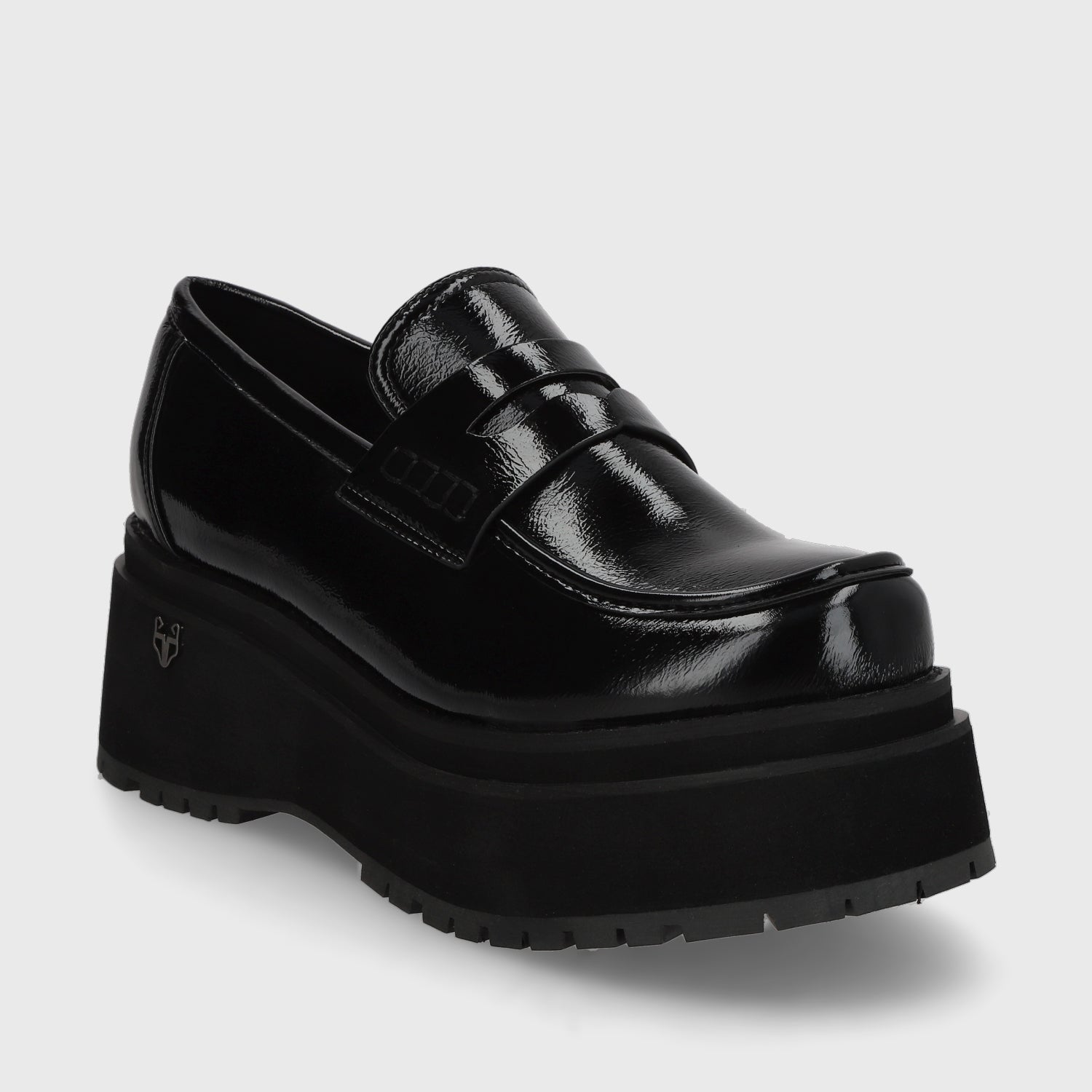 Zapato Plataforma Negro Mujer 15098