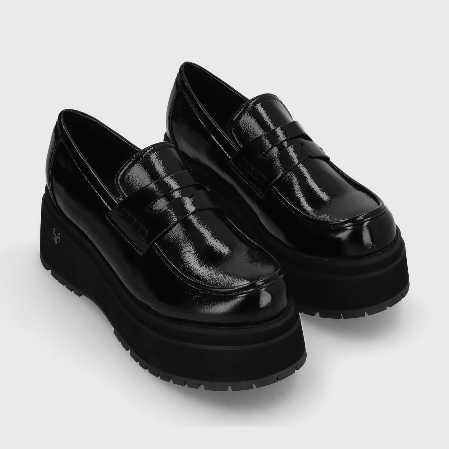 Zapato Plataforma Negro Mujer 15098