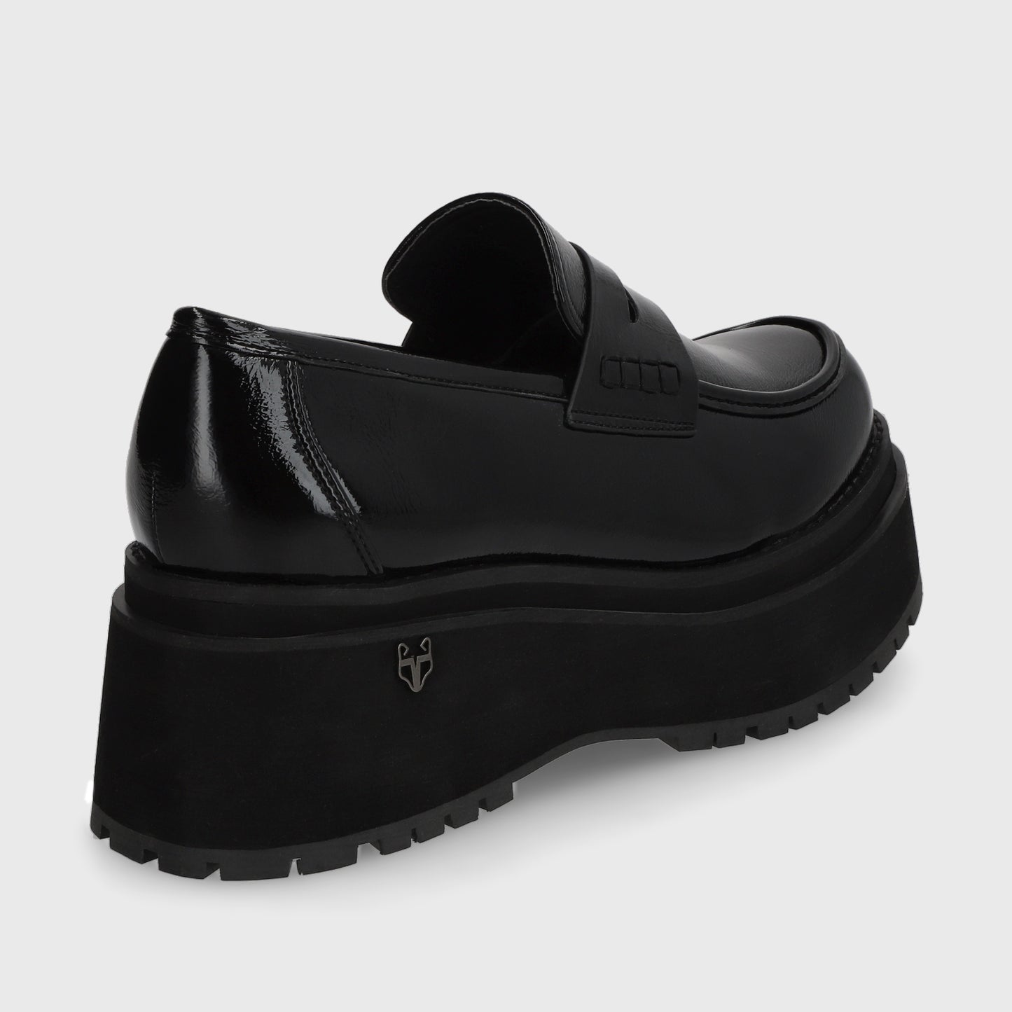 Zapato Plataforma Negro Mujer 15098