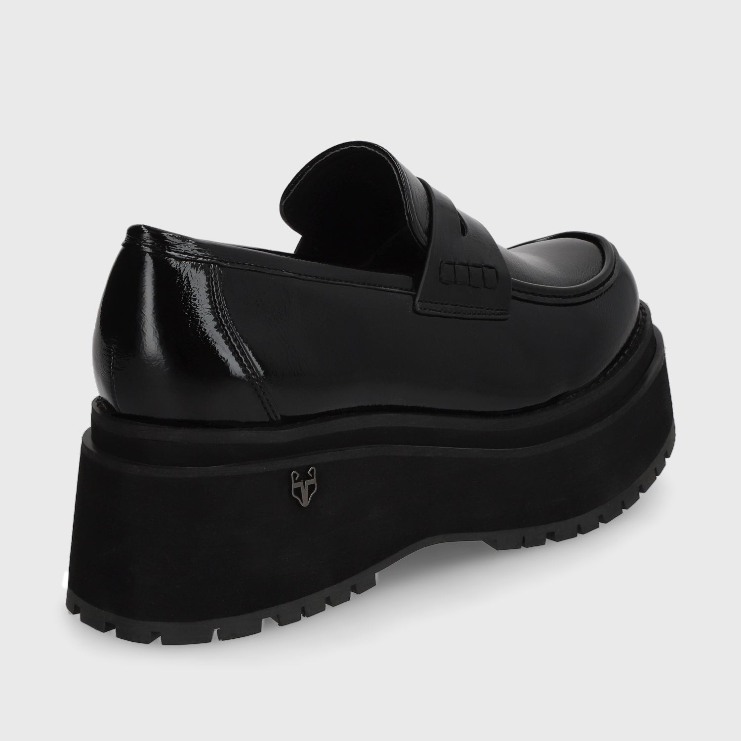 Zapato Plataforma Negro Mujer 15098