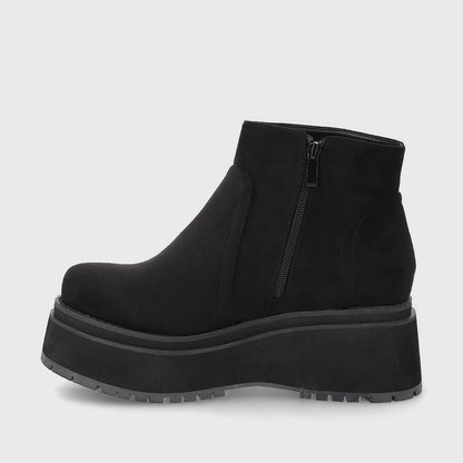 Botin Plataforma Negro Mujer 1509A