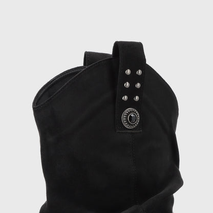 Bota Plataforma Negra Mujer 1509C