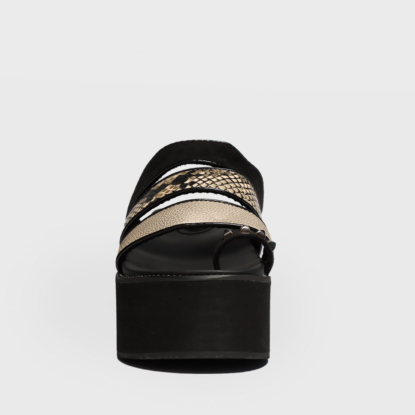 Sandalia Plataforma Animal Print Mujer 15662