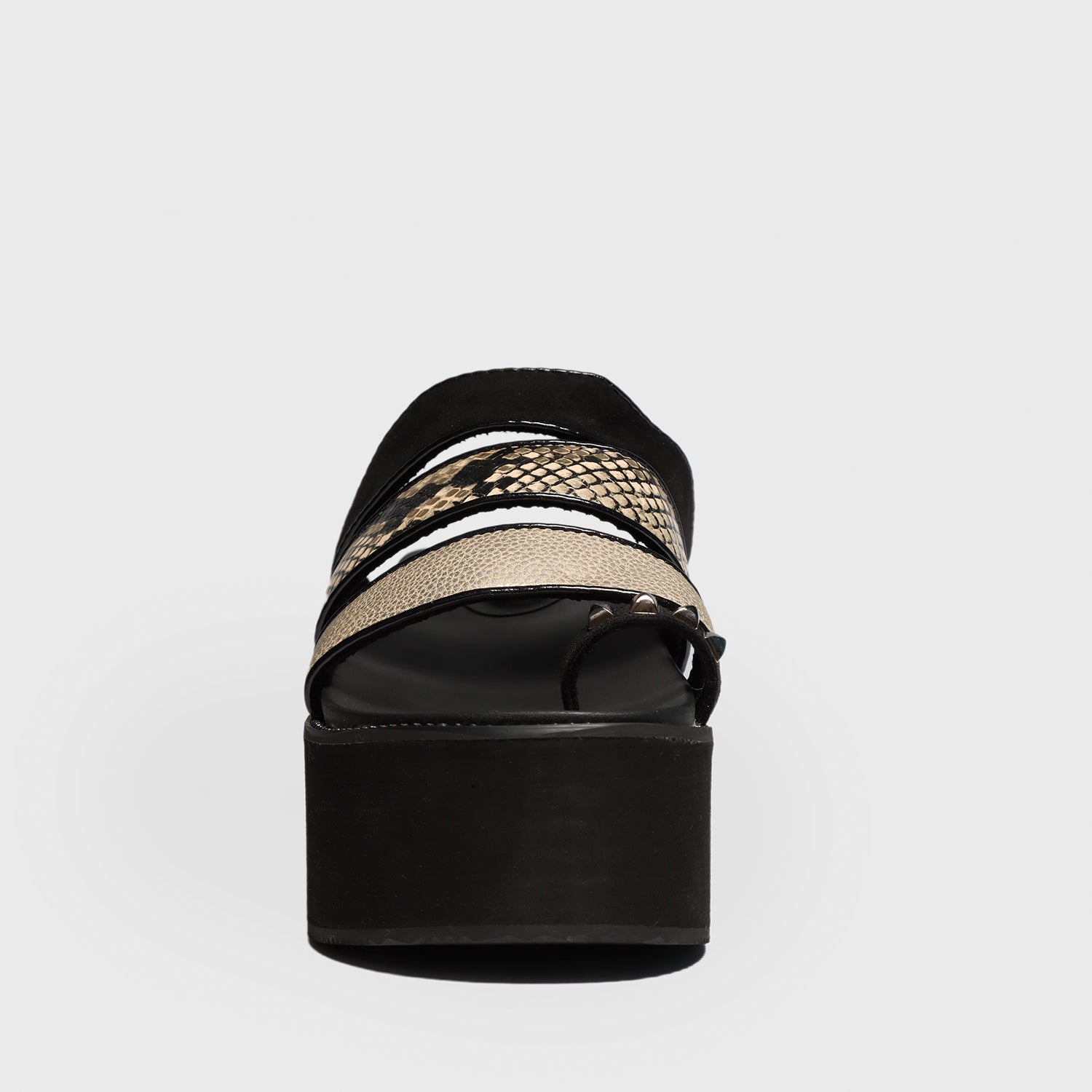 Sandalia Plataforma Animal Print Mujer 15662