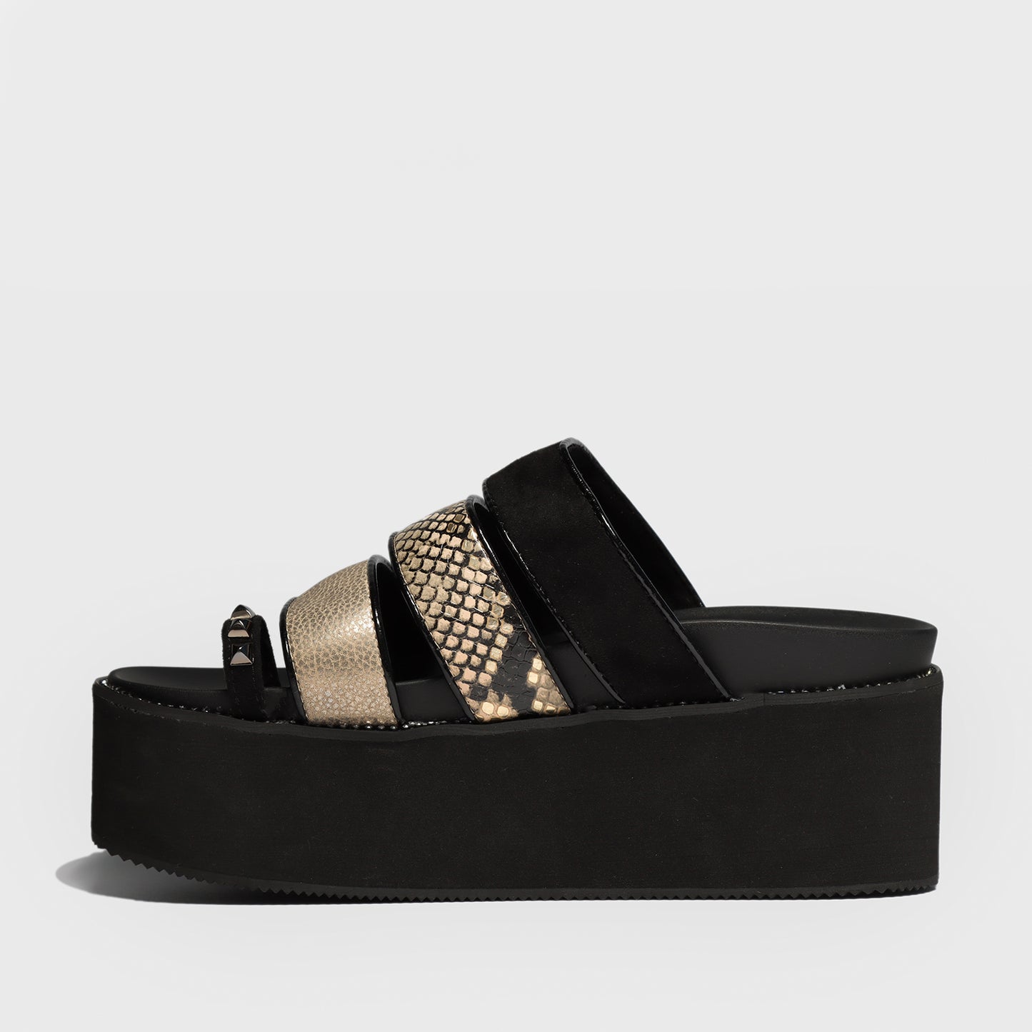 Sandalia Plataforma Animal Print Mujer 15662