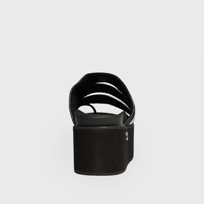 Sandalia Plataforma Animal Print Mujer 15662